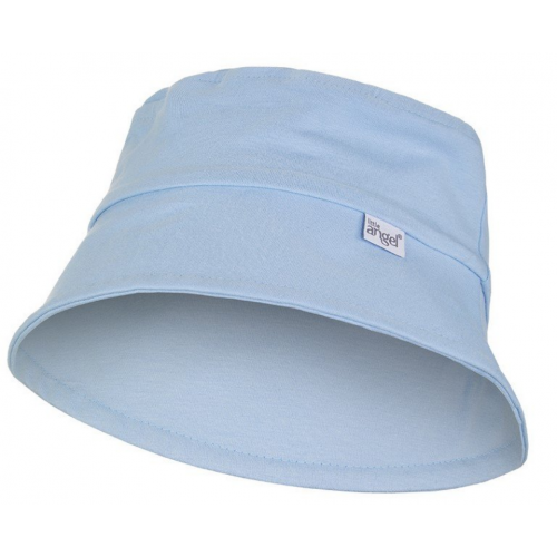 Detský klobúk bavlnený modrý